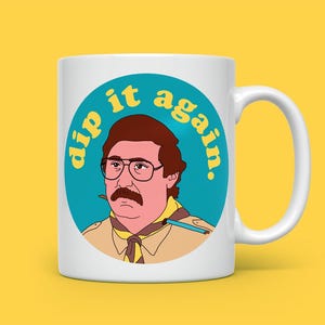 Ghosts Inspired Mug, Printed Design Cup, Funny Geek TV Show Gifts, Dip It Again, Ceramic Mugs Birthday Gifts,