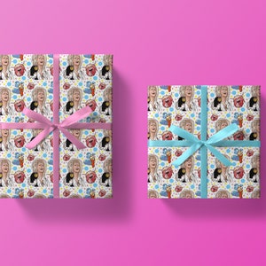 Papier cadeau labyrinthe, étiquette et emballage cadeau labyrinthe, ver labyrinthe, épais, emballage cadeau d'anniversaire de qualité britannique, respectueux de l'environnement, recyclable