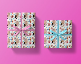 Labyrinth Wrapping Paper, Labyrinth Gift Wrap & Tag, Labyrinth Worm, Thick, Quality Birthday Gift Wrapping UK, Eco Friendly, Recyclable