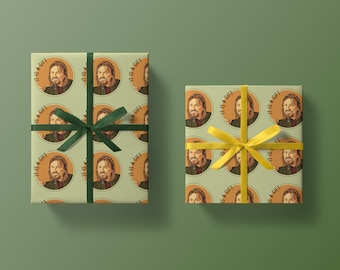 It Is A Gift Wrapping Paper & Tag, Lord Of The Rings Fan Art, Boromir, Thick, Quality Birthday Gift Wrapping UK, Eco Friendly, Recyclable