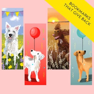 Rescue Dog Bookmarks, High Quality Card, Luxury Book Lover Gift, Bookmark Gifts, Reading Gifts, Dog Lover Gift, Westie, Spaniel, Jack Russel
