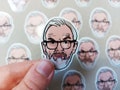 Greg Davies Vinyl Sticker, Funny Laptop Stickers, Vinyl Decal, Vinyl Stickers, Car Stickers, Laptop Sticker, Fan Art