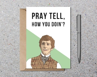 Ghosts Inspired Birthday Card, Greetings Card, Funny Blank Card, Valentines Cards, Get Well Soon Card With Envelope, Eco Friendly