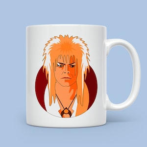 Labyrinth Jareth Mug, Printed Design Cup, Movie Geek Cute Gift, Ceramic Mugs Birthday Gifts, Christmas Present Stocking Filler, Film