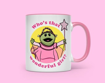 Who's That Wonderful Girl? Mug, Printed Design Cup, Funny Geek TV Show Gifts, Nanalan Inspired, Ceramic Mugs Birthday Gifts, Valentines Day