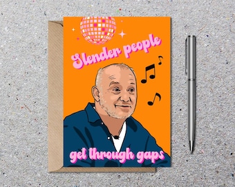 Bob Mortimer - Last One Laughing Birthday Card, Greetings Card, Funny Valentines Card, Fathers Day Cards With Envelope, Eco Friendly