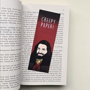 Nandor Bookmark, High Quality Card, Luxury Book Lover Gift, Bookmark Gifts, Reading Gifts, Funny What We Do In The Shadows