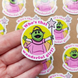 Who's That Wonderful Girl? Vinyl Sticker, Nanalan Inspired, Cute Laptop Stickers, Vinyl Decal, Vinyl Stickers, Car Stickers, Laptop Fan Art