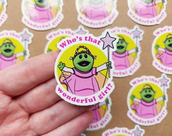 Who's That Wonderful Girl? Vinyl Sticker, Nanalan Inspired, Cute Laptop Stickers, Vinyl Decal, Vinyl Stickers, Car Stickers, Laptop Fan Art