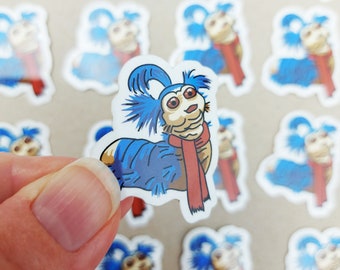 Small Labyrinth Worm Vinyl Sticker, Cute Laptop Stickers, Vinyl Decal, Vinyl Stickers, Car Stickers, Laptop Sticker, Labyrinth Film Fan Art