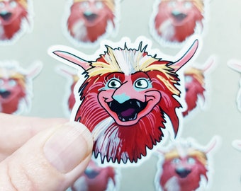 Labyrinth Firey Vinyl Sticker, Cute Laptop Stickers, Vinyl Decal, Vinyl Stickers, Car Stickers, Laptop Sticker, Labyrinth Film Fan Art, Pink
