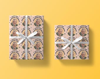 Keith Brymer Jones Wrapping Paper, Great Pottery Throw Down Judge Gift Wrap & Tag, Thick Quality Birthday Wrapping, Eco Friendly, Recyclable