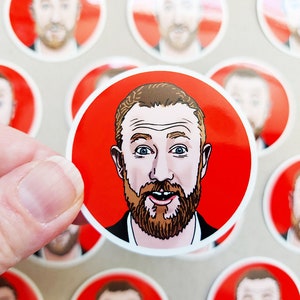 Alex Horne Vinyl Sticker, Funny Laptop Stickers, Vinyl Decal, Vinyl Stickers, Car Stickers, Laptop Sticker, Fan Art