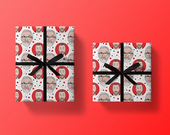 Greg Davies / Alex Horne Wrapping Paper, Taskmaster Gift Wrap & Tag, Thick, Quality Birthday Gift Wrapping UK, Eco Friendly, Recyclable