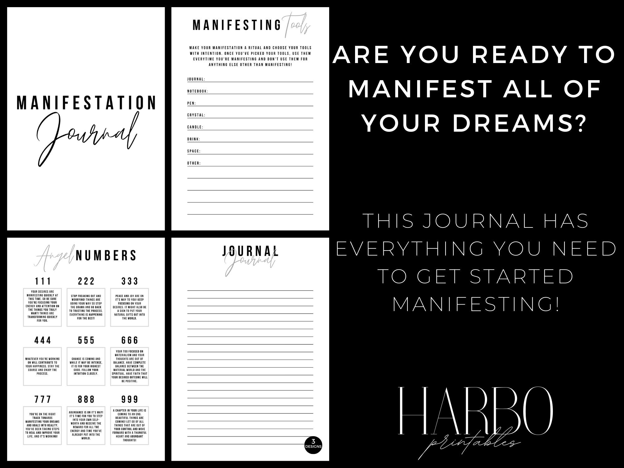 Manifestation Journal Printable Manifestation Planner Etsy