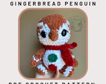 Ginger the Gingerbread Penguin PDF Pattern