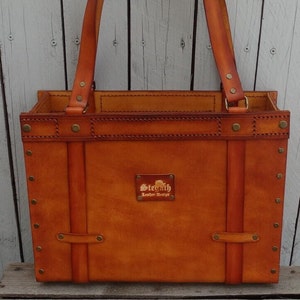 Sac en cuir, sac shopper * cuir * cousu main * parfait pour faire du shopping ou faire du shopping * unique * sur mesure