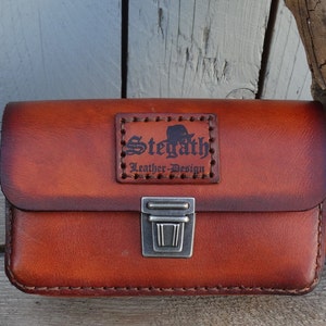 Sac ceinture * marron caramel * cuir * unique * pour hommes et femmes * cousu main *