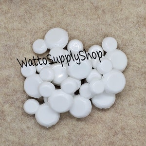 34mm~37mm Mouse Ears White Chunky Bead / Bubblegum Beads / Gumball Beads / Mickey inspired Beads / DIY and Crafting Supplies / DIY Jewelry