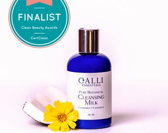 Cleansing Milk  Chamomile and Calendula  100% Natural Vegan / Make Up Remover/ 120 ML