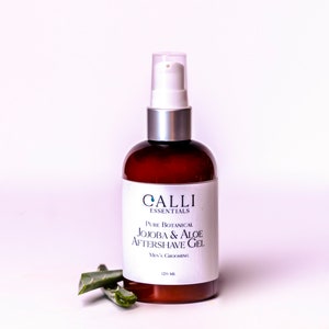 Natural Aloe Vera After Shave Gel / Jojoba Enriched / Witch Hazel & Chamomile