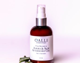 Natural Aloe Vera After Shave Gel / Jojoba Enriched / Witch Hazel & Chamomile