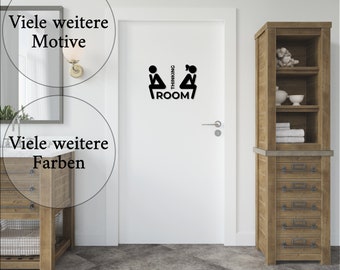 Schriftzug mit Befestigungsmaterial| 3D | Toilettenschild | WC Schild aus Holz | Gäste WC | Bad | Wanddekoration | Türdekoration | Türschild