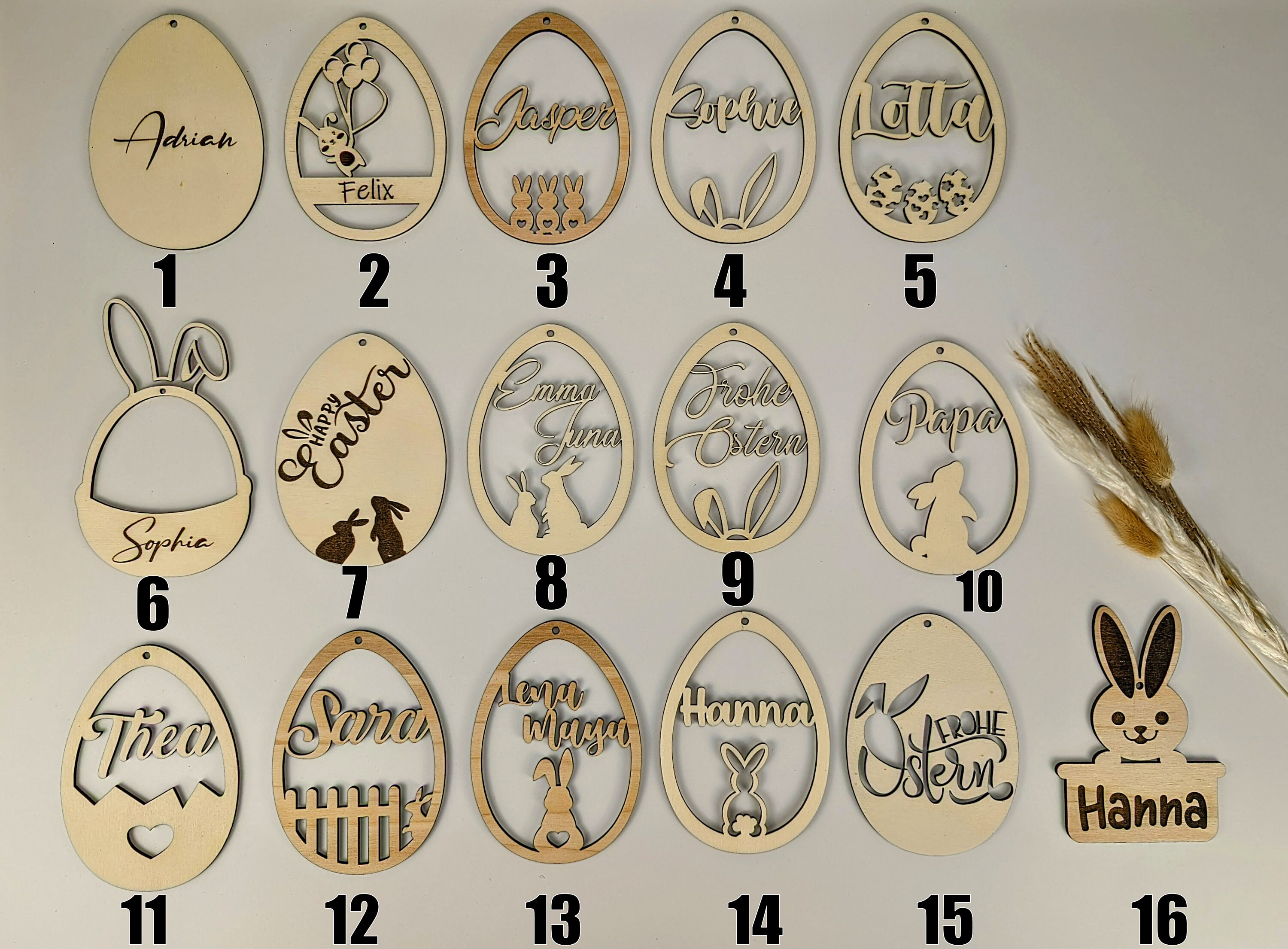 Easter decoration personalized made of wood | Easter gift | Easter pendant with name | Easter | Easter pendant | Wooden pendant | Easter basket | Easter basket