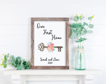 Personalised Our First Home Print