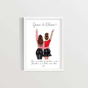 Personalised Sister Print, A4 or A5