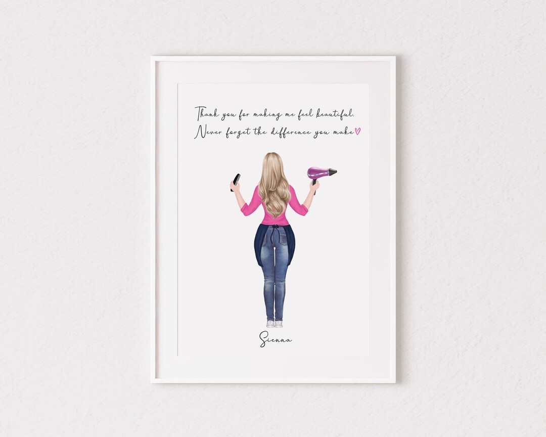 Personalised Hairdresser Thank You Gift, Hair Dressing, Beauty, Beauty
