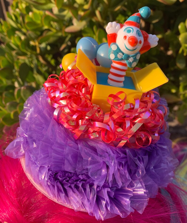 Happy Birthday Jack in the Box Fascinator Black Top Hat Etsy