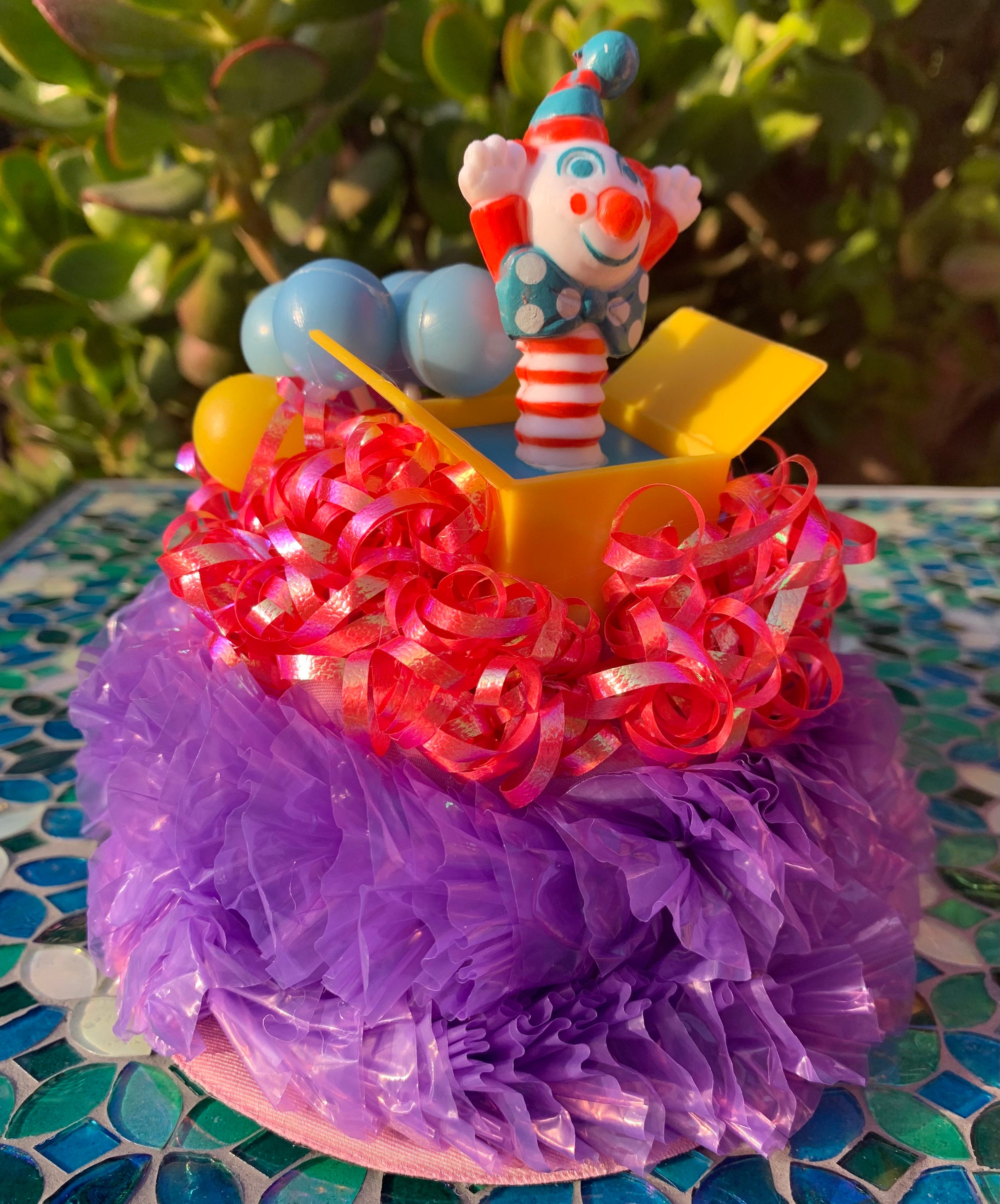 Happy Birthday Jack in the Box Fascinator Black Top Hat Etsy