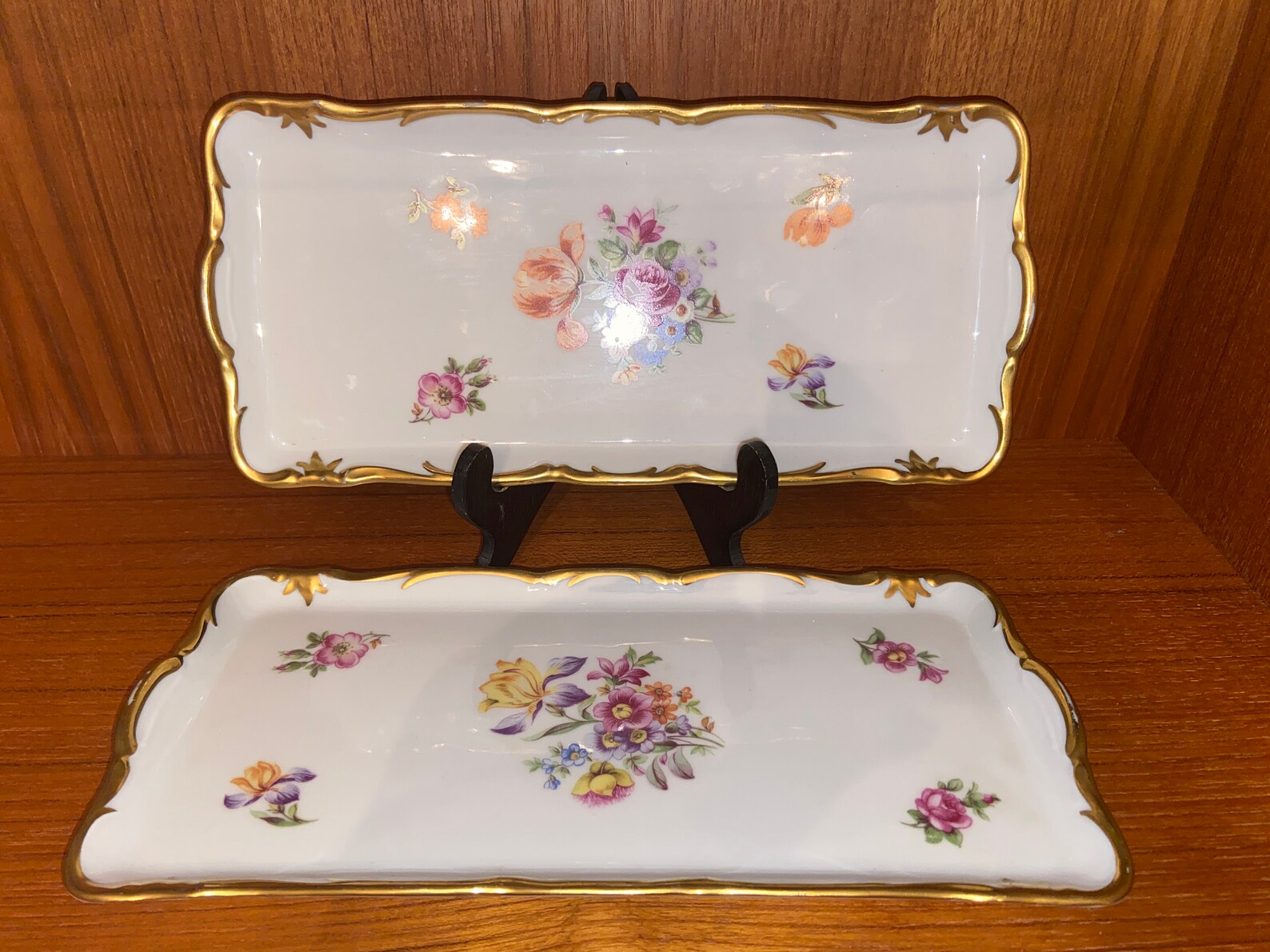 Reichenbach Fine China Made in GDR Sandwich Tray Etsy