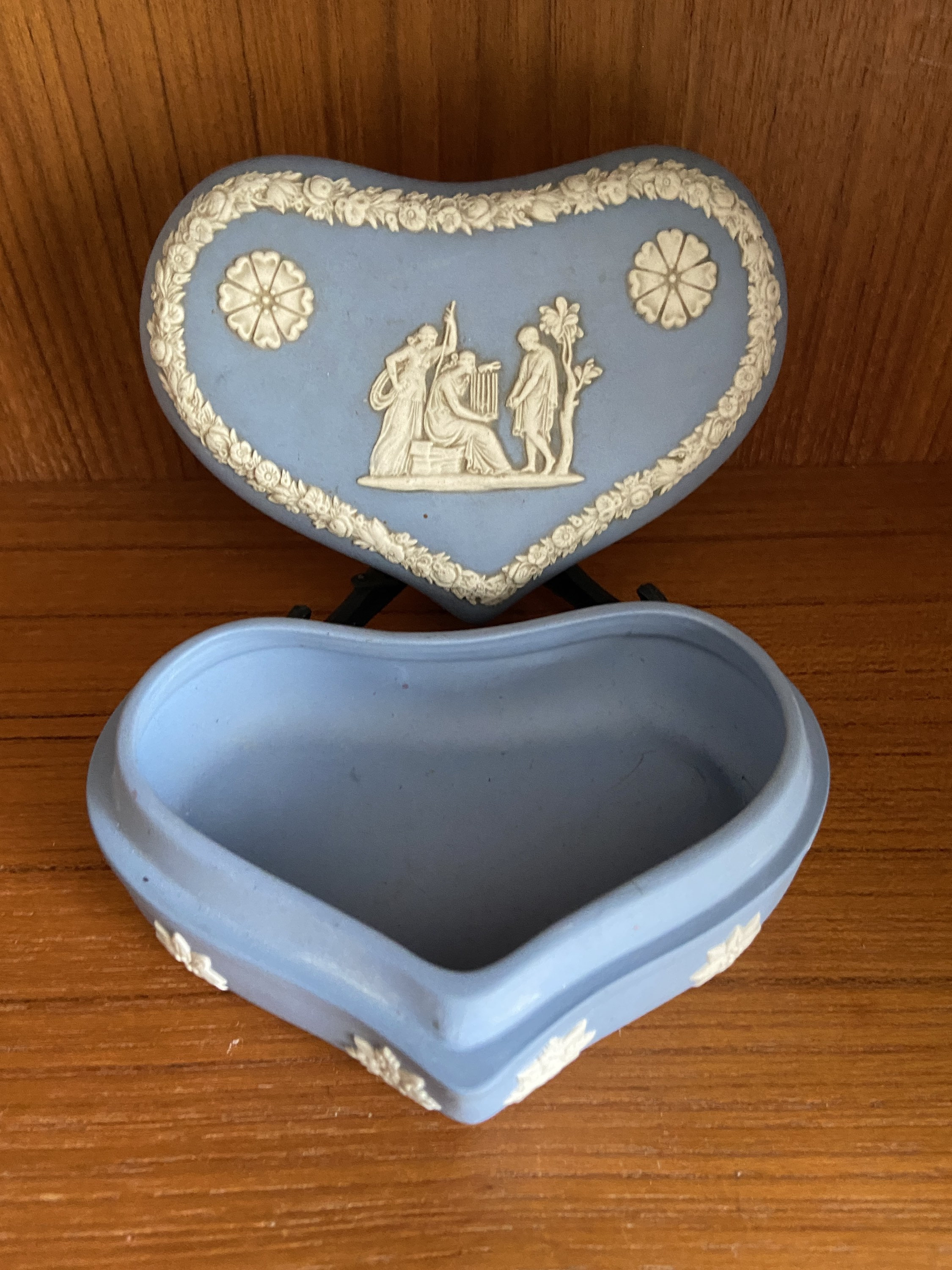 Vintage Wedgwood Jasperware azul en forma de corazón plato | Etsy