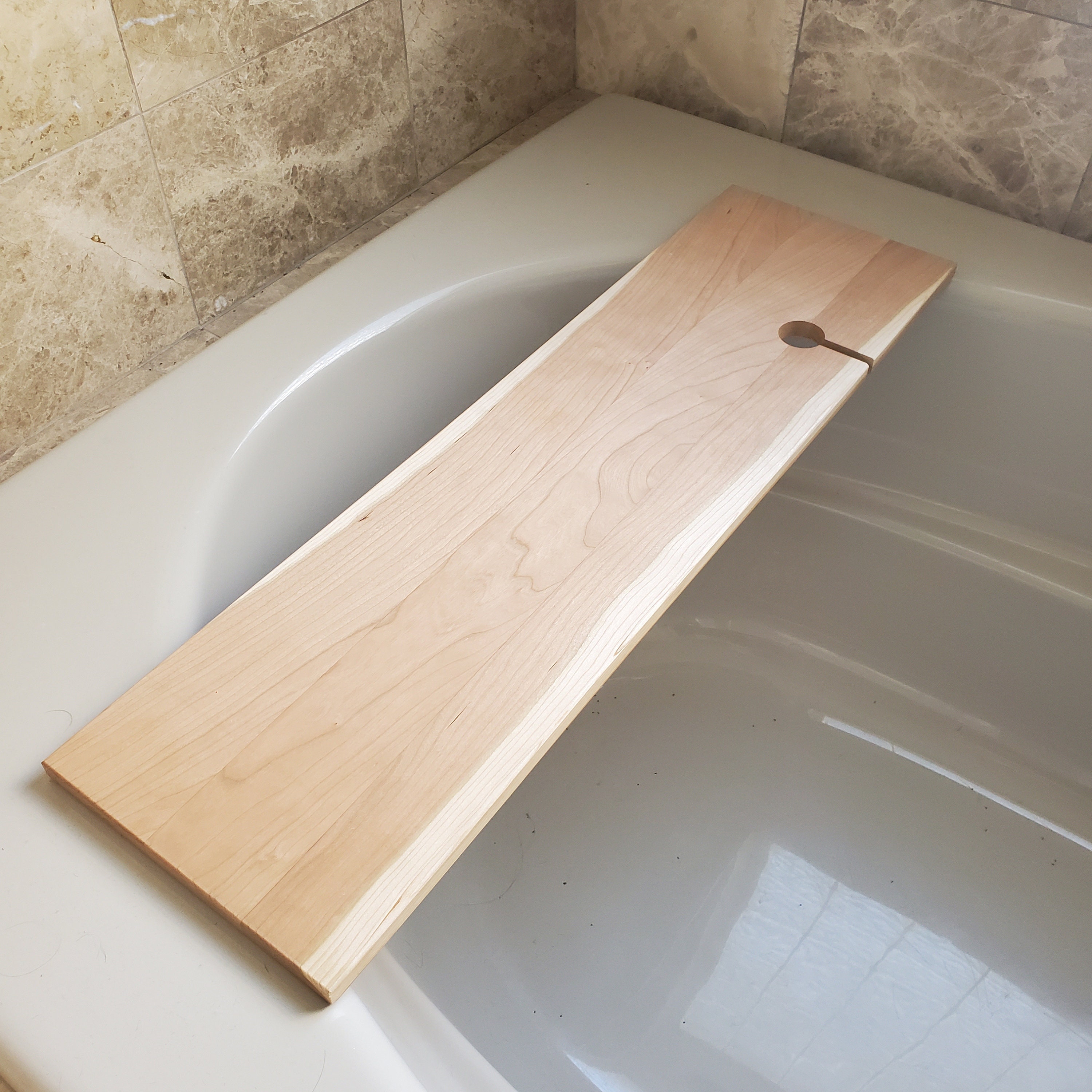 Handmade Bath Tray. Bath Caddy. Spa. Live Edge Cherry Bath Tub Tray.  Bathroom Decor. Bathroom Shelve. Wood Bathtub Tray. Rustic 