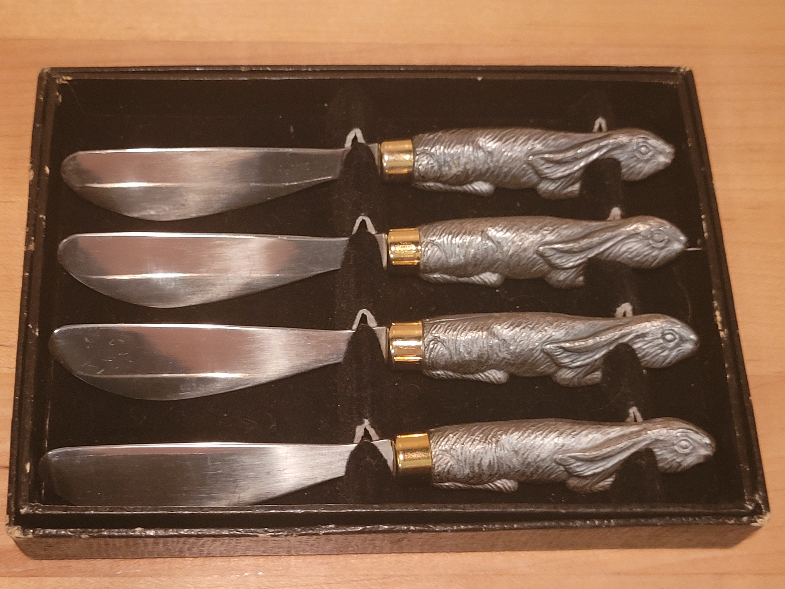 Arthur Court Designs Bunny Rabbit Knives and Forks 4 Each Etsy