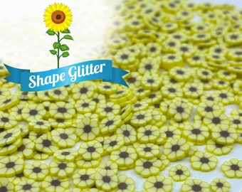 Sun Flower Glitter Shapes For tumblers Polyester nail art confetti slime solvent resistant summer nail supplies cup decorations