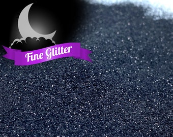 Midnight Galaxy Black Fine Glitter, Solvent Resistant, Halloween Black Gothic Anti-Valentine Glitter For tumblers nail art crafts