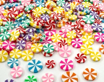 Peppermint Colorful Shape Glitter Christmas Candy Cane Peppermint Solvent Resistant Glitter tumblers Polyester nail art confetti for slime