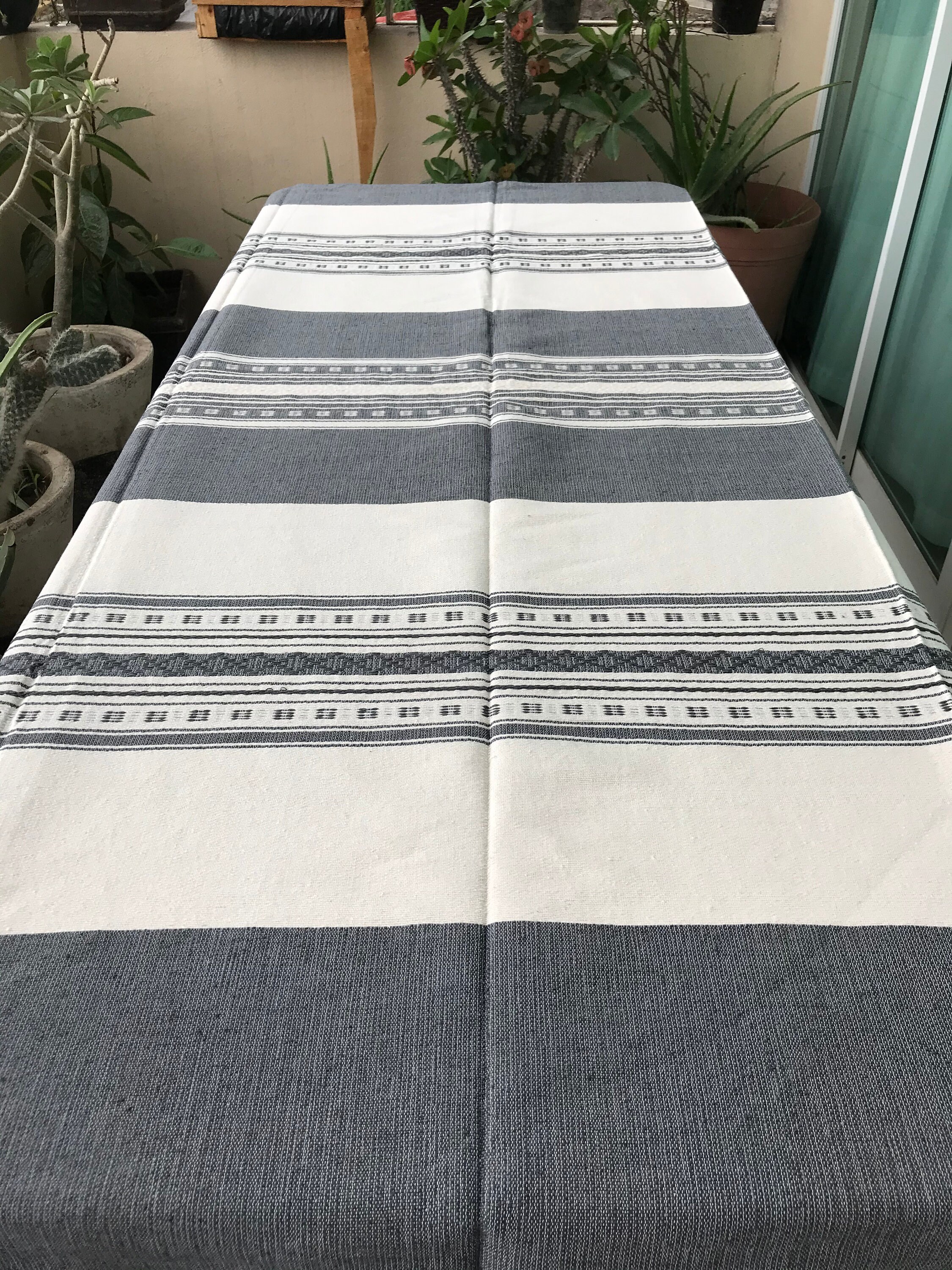 Mexican blanket Oaxacan blanket Handmade blanket Beach Etsy