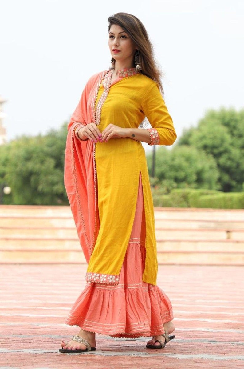 Party wear palazzo kurta set Clearance