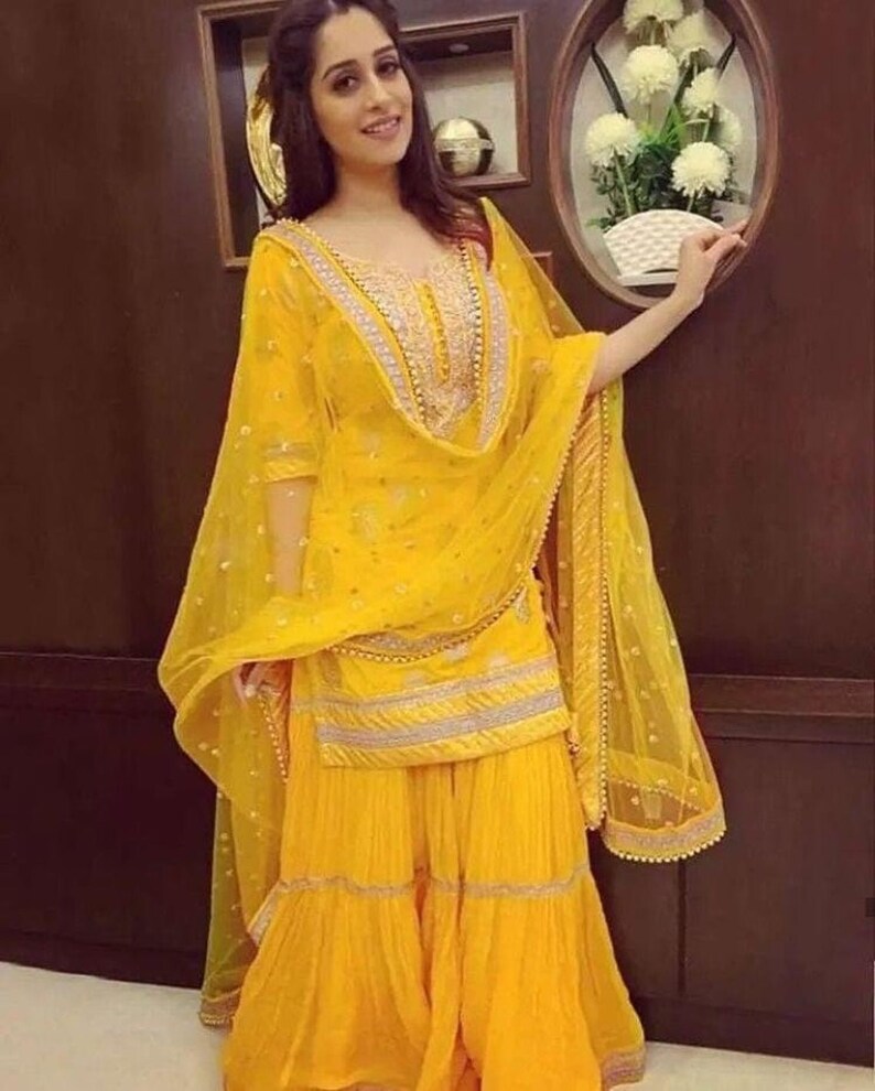 Designer Women Kurti Palazzo Set with Dupatta for Women and | Etsy