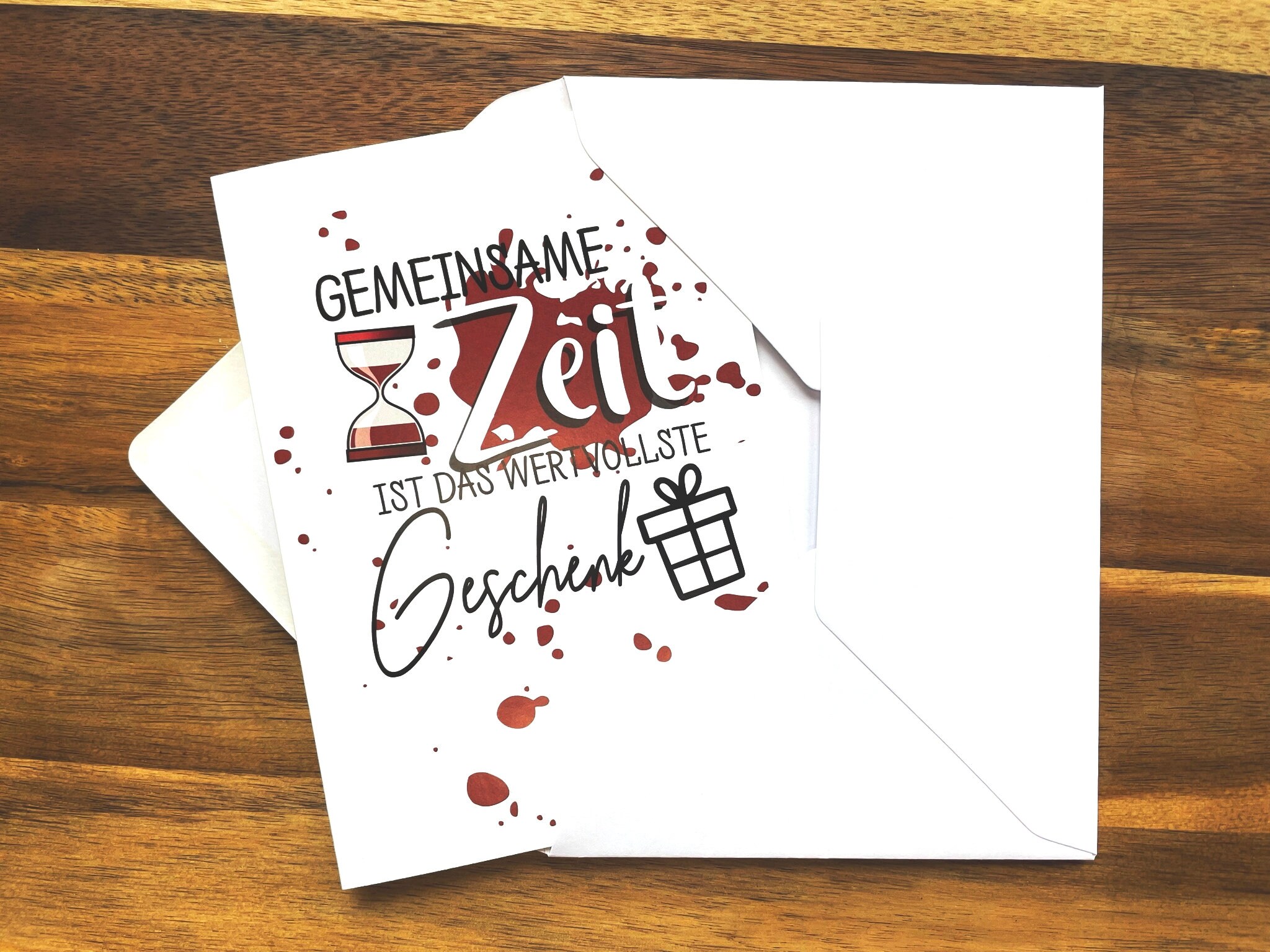 Gutscheinkarte Gemeinsame Zeit... Etsy.de