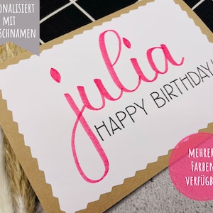 personalized birthday card