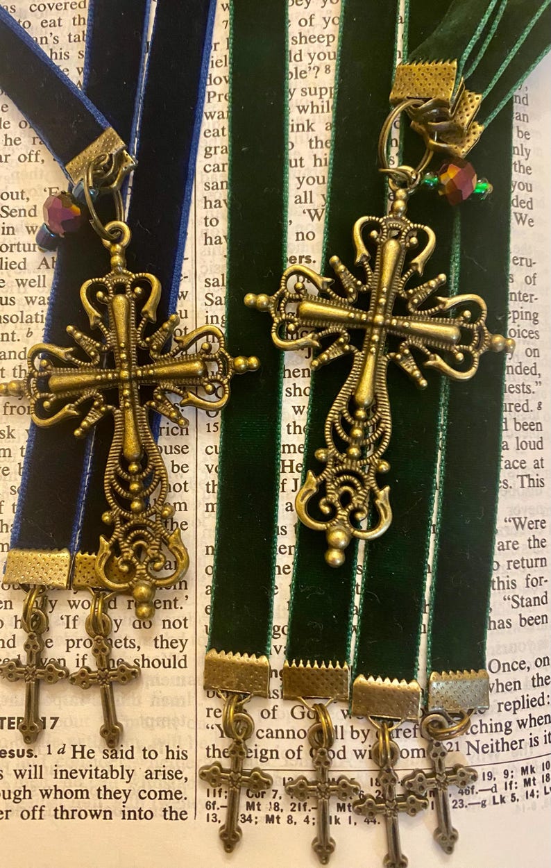 Velvet Ribbon Bible Bookmark: Multi Strand Scripture Marker - Etsy