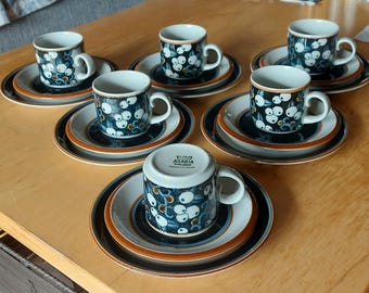 Cup and Saucer Arabia TAIKA Finland,taika Mustikka,200ml Cup - Etsy