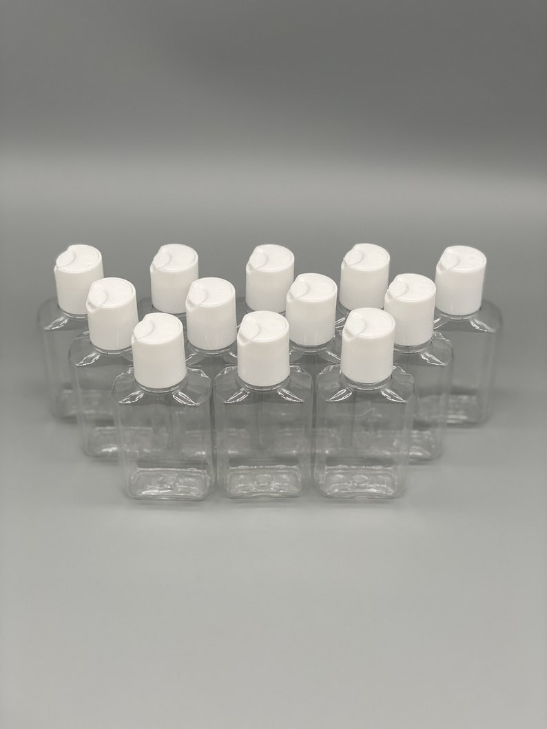 2oz Refillable Squeeze Bottles Pack of 12 PET Plastic Empty Etsy