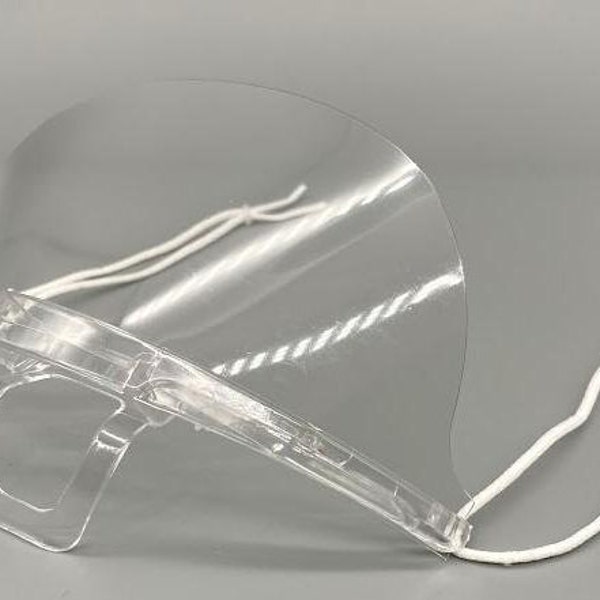10 PCS/Pack; Transparent Mouth and Nose Shield Anti-Fog;  Reusable Plastic Half Face Cover;  Non Medical; Easy to Use; US Stock.