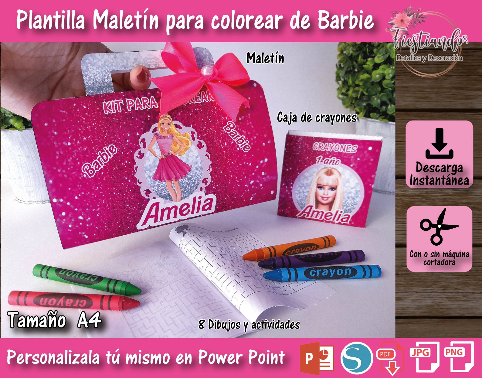 BARBIE COLORING SUITCASE / Coloring Book / Crayons Box / Coloring Kit ...